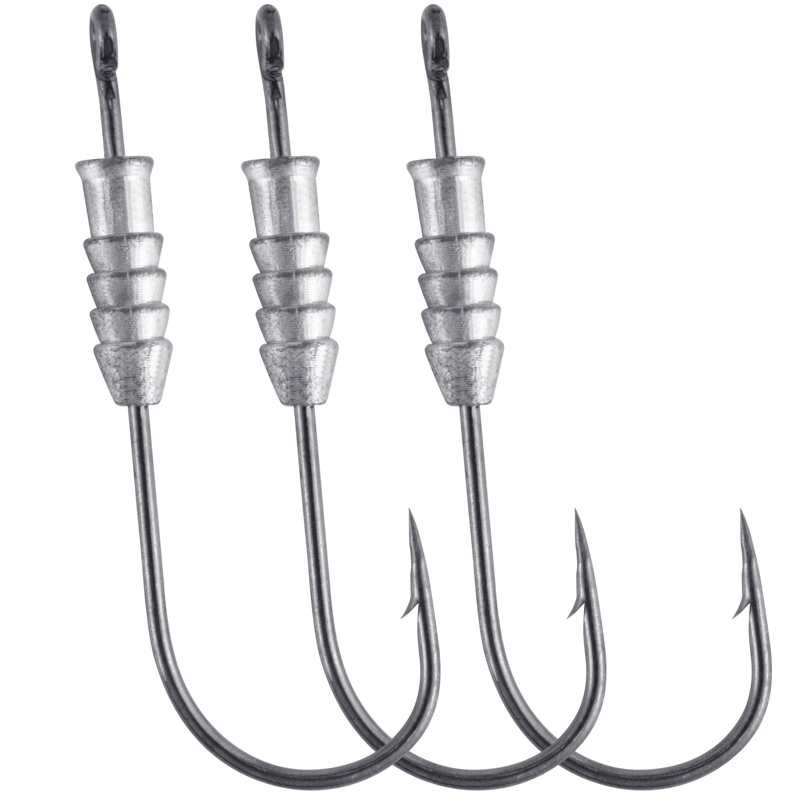 Fishing Hook Offset - 5/10pcs memancing kait cacing tertimbang Swimbait