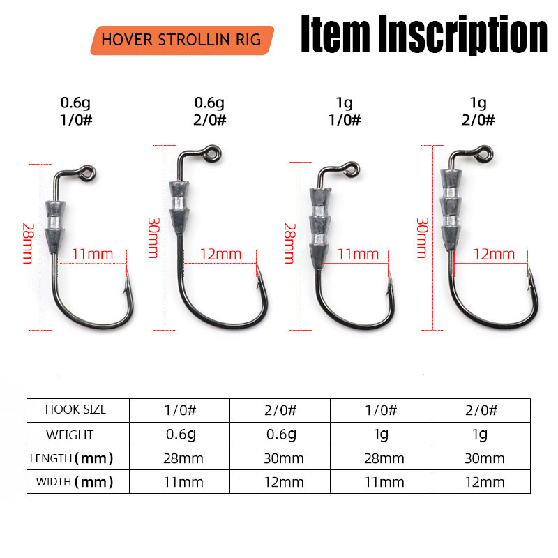 WODJYJ 10 buah kail pancing ji - Fishing Hook Barbless ulasan dan harga