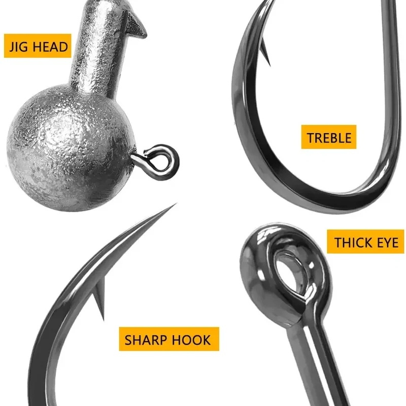 5/10 buah Mata Kail Kepala Bes - Fishing Hook Weedless ulasan dan harga