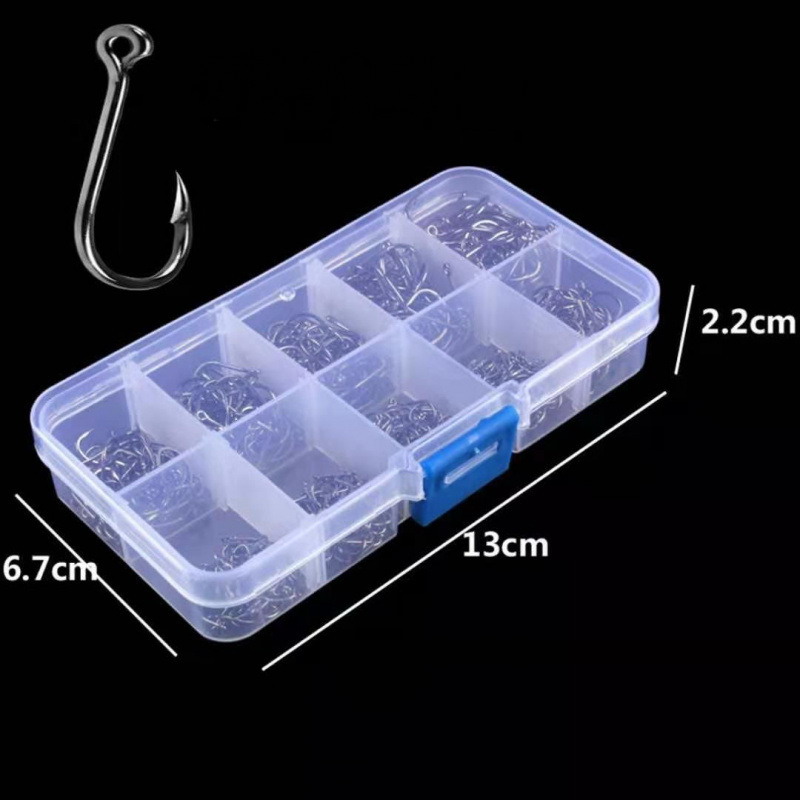 100-400pc/Kotak 3 # -12 #   Ma - Fishing Hook Circle ulasan dan harga