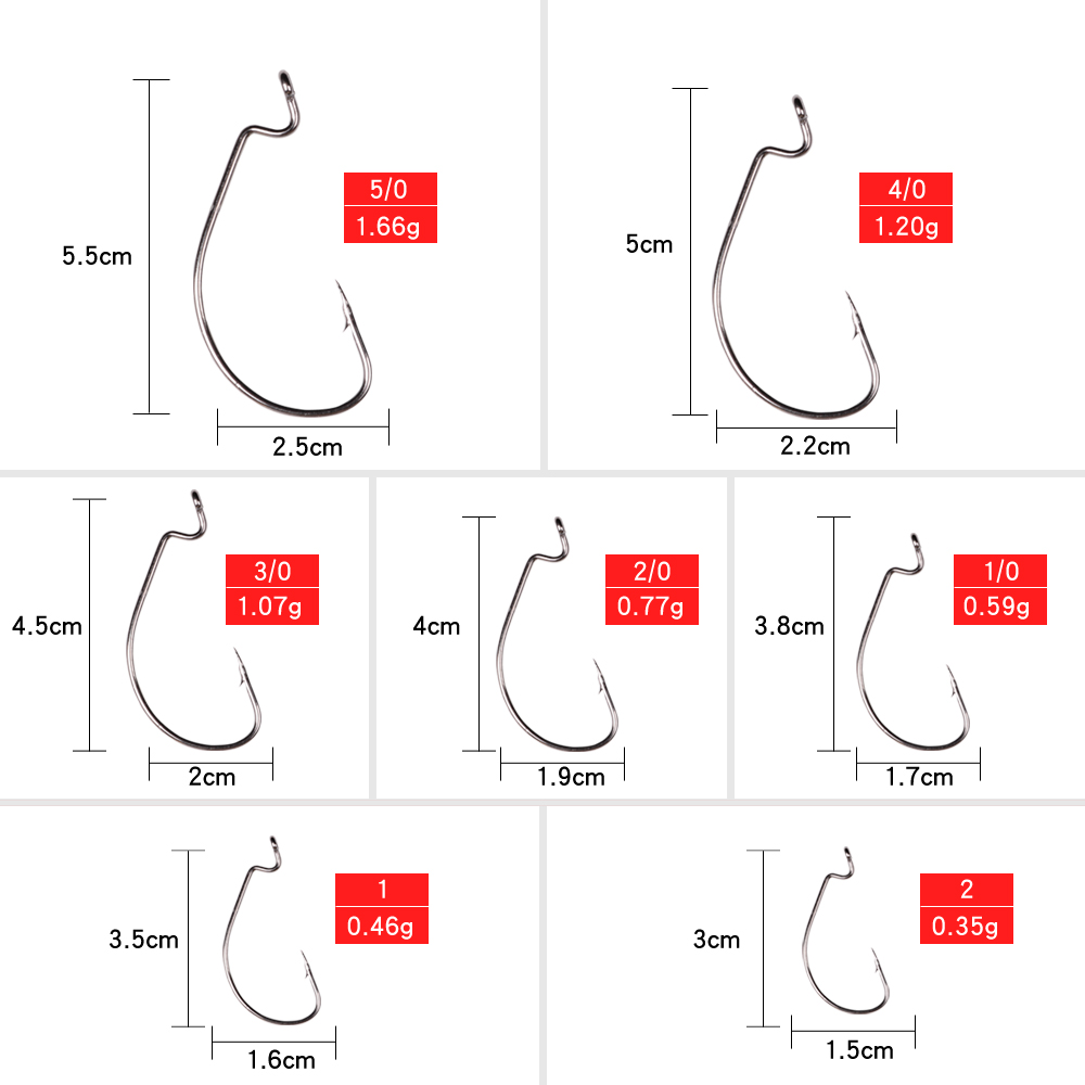 LUSHAZER 10 Buah/Lot Kail Panc - Fishing Hook Barbless ulasan dan harga