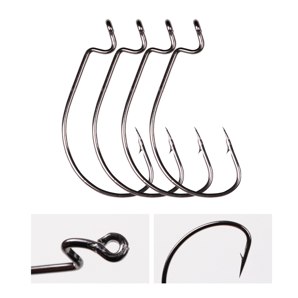 LUSHAZER 10 Buah/Lot Kail Panc - Fishing Hook Barbless ulasan dan harga