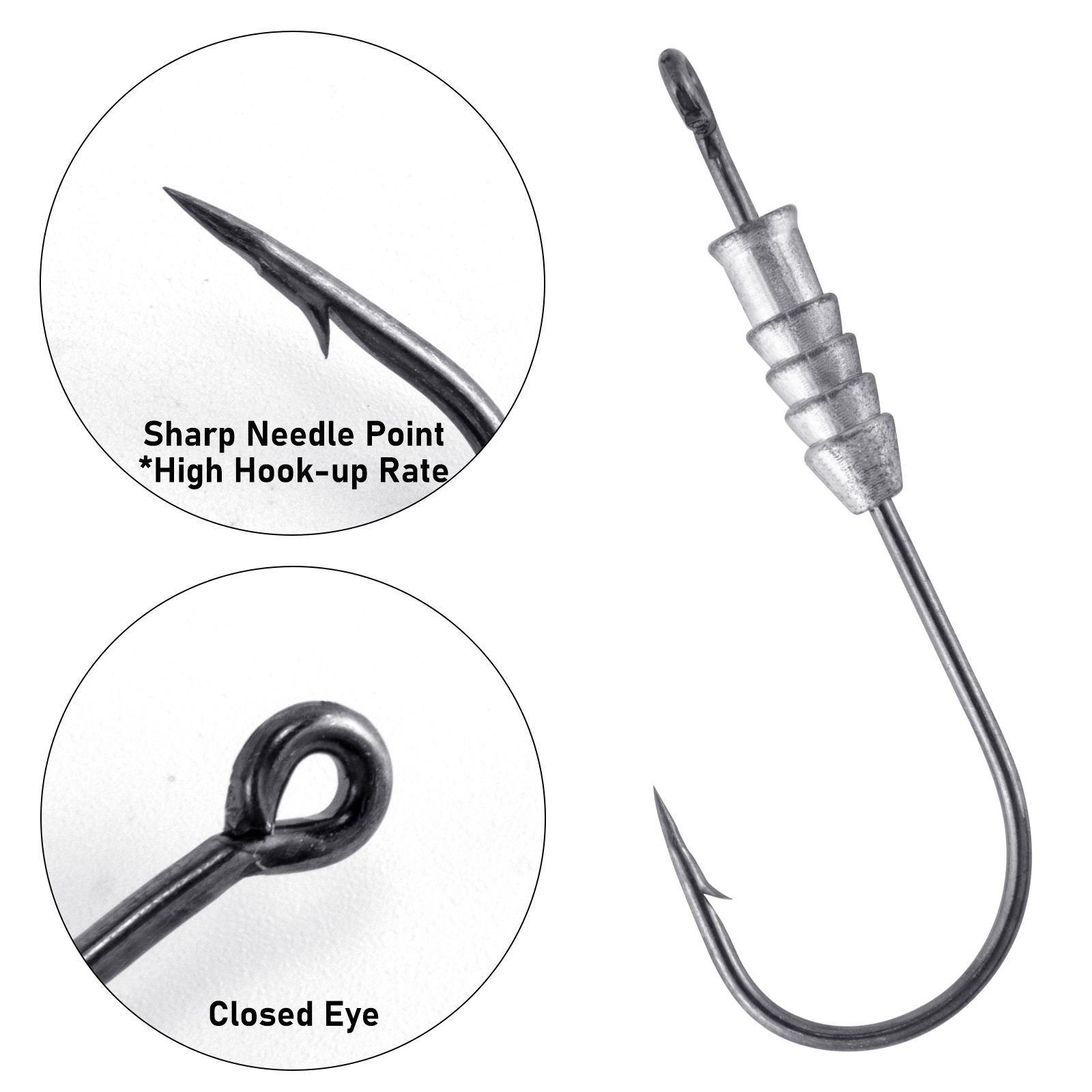 5/10pcs memancing kait cacing  - Fishing Hook Offset ulasan dan harga