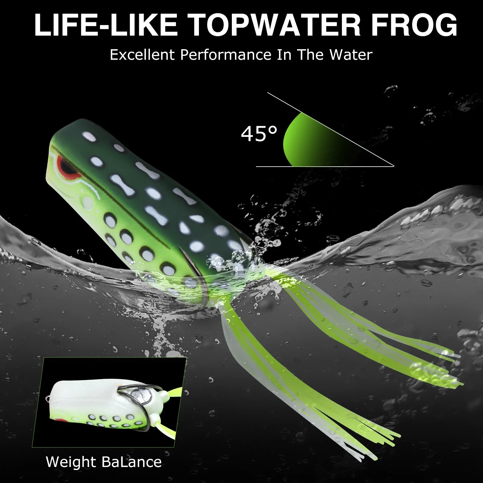 Umpan Pancing Katak PVC Lembut - Fishing Hook Weedless ulasan dan harga