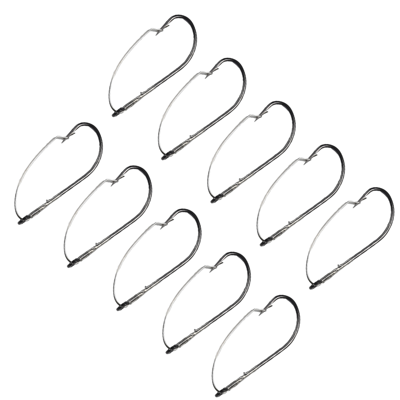 10pcs Kail Pancing Bass Anti R - Fishing Hook Weedless ulasan dan harga