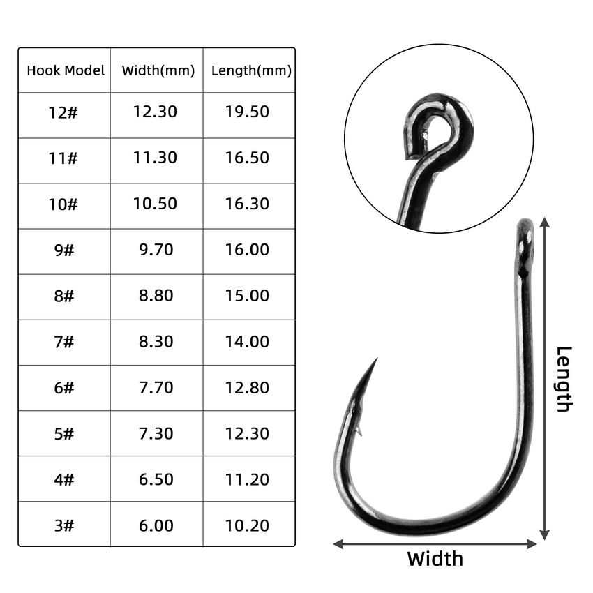 70 Buah/Boks Set Kait Pancing  - Fishing Hook Circle ulasan dan harga